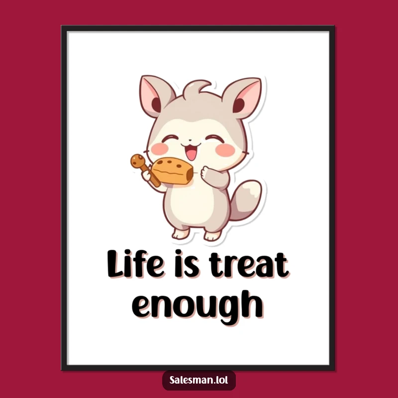 Funny Free Printable Wall Art: Creature Offers Tempting Treat Decor