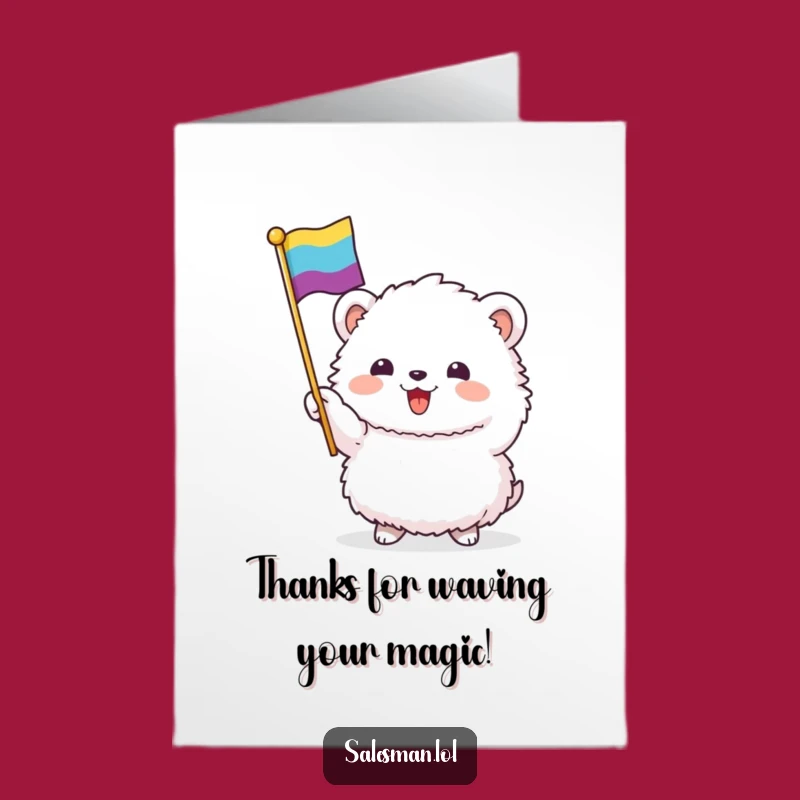 Free Printable Thank You Card: Grateful Flag Creature, Funny Downloadable For Appreciation